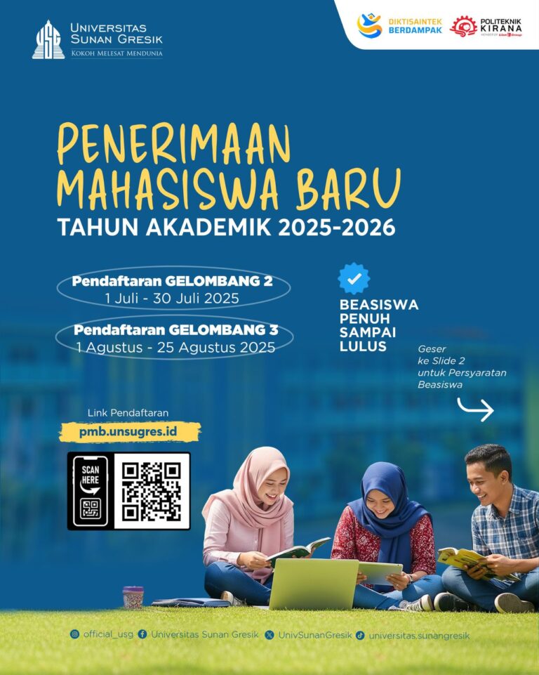 Kuliah Komunikasi di Universitas Sunan Gresik, Dapatkan Beasiswa Sampai Lulus