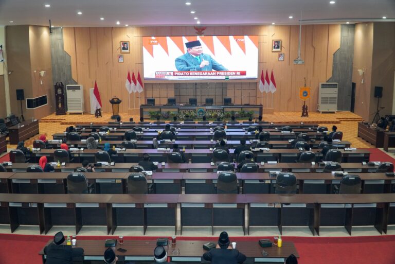 Jajaran Forkopimda Lamongan Ikuti Pidato Kenegaraan Presiden RI