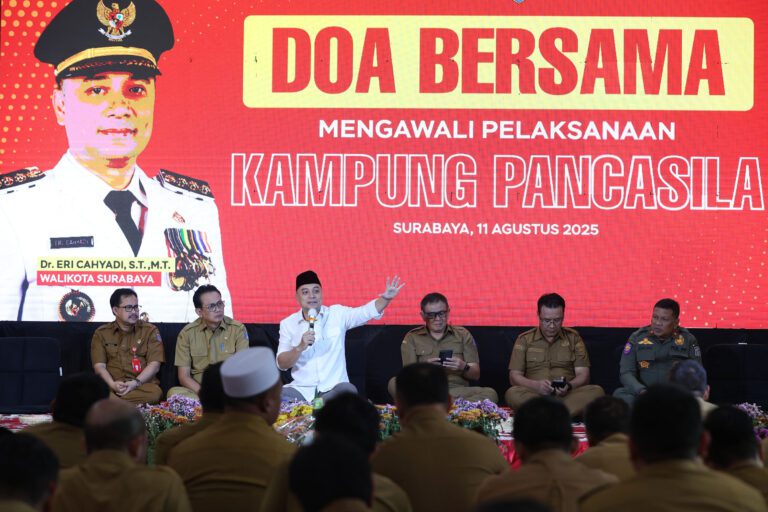 Wali Kota Eri Cahyadi Pimpin Doa Bersama, Kampung Pancasila Resmi Dijalankan