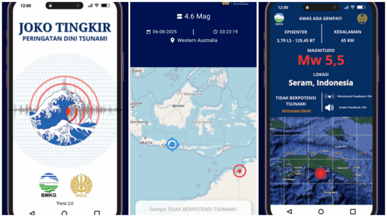 Tim Peneliti Unesa Kembangkan Aplikasi (Android) Peringatan Dini Tsunami yang Ramah Disabilitas