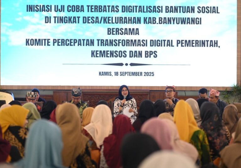 Jadi Percontohan Digitalisasi Bansos Nasional, Uji Coba Mulai Dilakukan di Banyuwangi Hari Ini