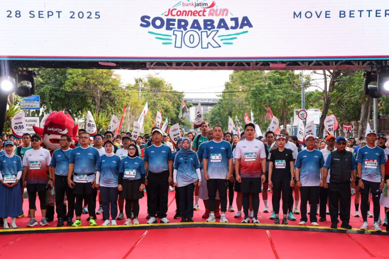 3.000 Pelari Ramaikan “JConnect Run Soerabaja 10K” yang Digelar Pemkot Surabaya Bersama Bank Jatim