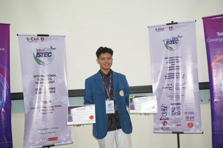 Mahasiswa FIKKIA UNAIR Raih Best Presenter Award di ISTEC 2025 Malaysia