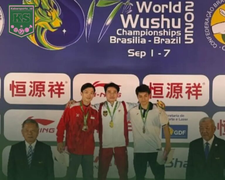 Seraf Naro Siregar Sumbang Emas untuk Indonesia di Kejuaraan Dunia Wushu 2025