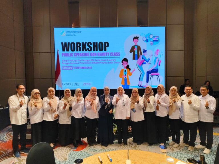Tingkatkan Kemampuan SDM, Kemendukbangga/BKKBN Jatim Adakan Pelatihan Public Speaking dan Penampilan Diri