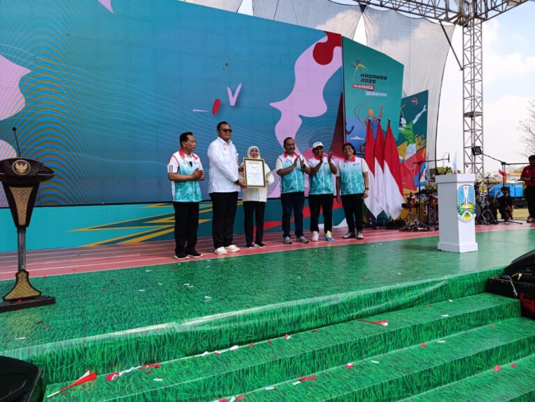 Jatim Sportiv Festival Haornas XLII 2025 Pecahkan Rekor MURI, Gubernur Khofifah Pacu Semangat Tingkatkan Prestasi Olahraga Di Jawa Timur
