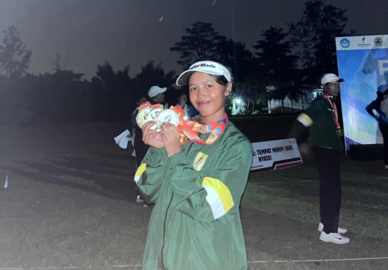 Raih Tiga Medali Emas, Gabriella Harumkan UNAIR Lewat Cabang Woodball