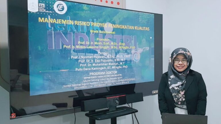 Dorong Efisiensi Industri, Doktor ITS Hadirkan Kerangka Risiko Baru