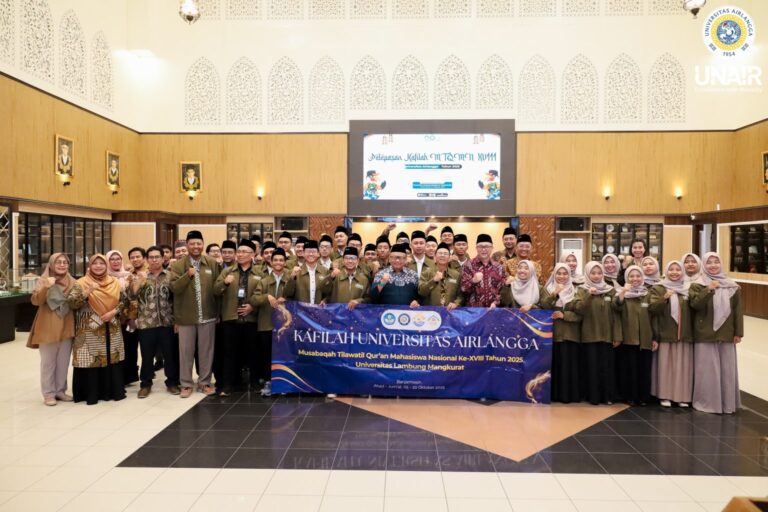UNAIR Lepas 27 Kafilah MTQMN XVII, Teguhkan Semangat Qur’ani Mahasiswa