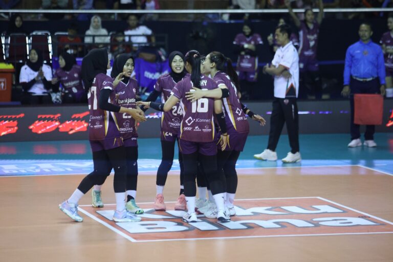 Final Four Livoli Divisi Utama 2025, Bank Jatim Bangkit, Libas Rajawali O2C 3-0