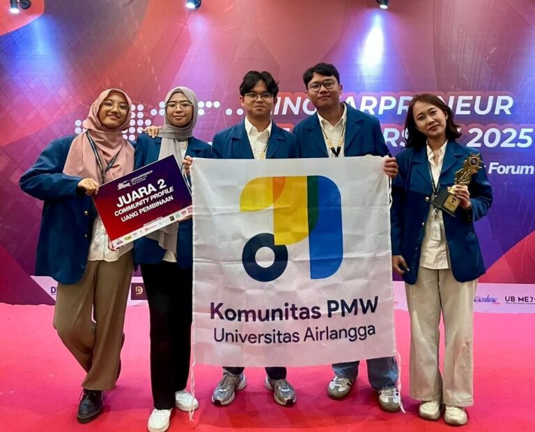 Komunitas PMW UNAIR Raih Juara Dua Ajang Wirausaha Mahasiswa se-Jatim