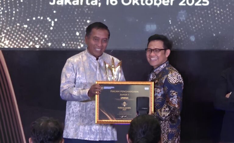 Keren! Gerakan Pemberdayaan Unesa Berbuah Juara 1 Nasional Mandaya Awards 2025 dari Kemenko PM RI