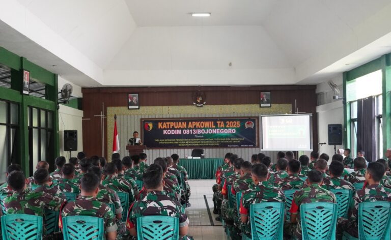 Kodim 0813 Bojonegoro Tingkatkan Profesionalisme Babinsa Lewat Kegiatan Katpuan Apkowil Tersebar 2025