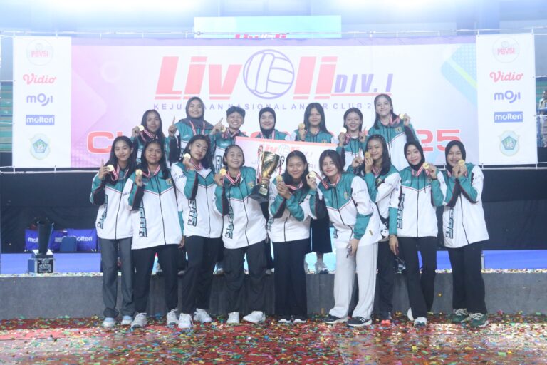 Livoli Divisi I Tahun 2025, Putri Yuso Yogyakarta Juara, Kalahkan Vita Solo di Final