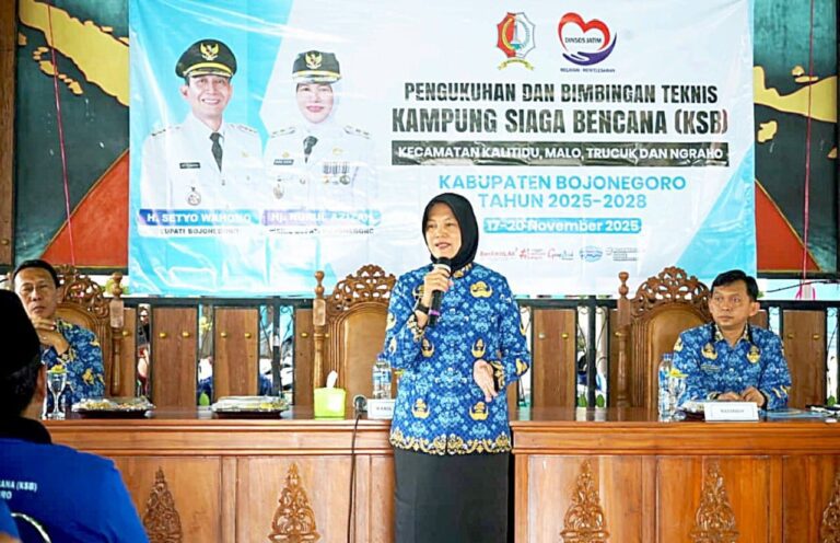 Pemkab Bojonegoro Kukuhkan Kampung Siaga Bencana 2025–2028