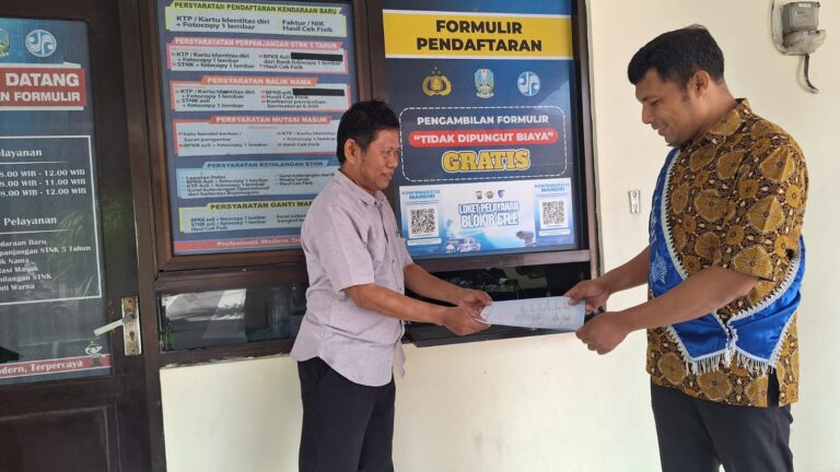 Polantas Polres Bojonegoro Sosialisasikan Syarat Pengurusan Duplikat STNK Hilang