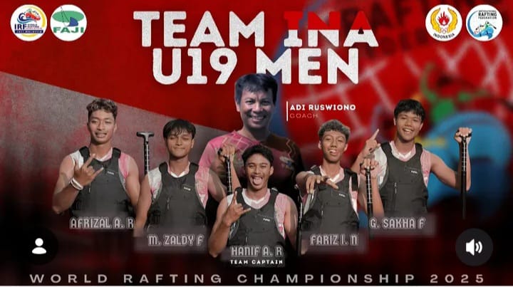 FAJI Jawa Timur Raih 15 Medali di Kejuaraan Dunia Arung Jeram 2025 Malaysia