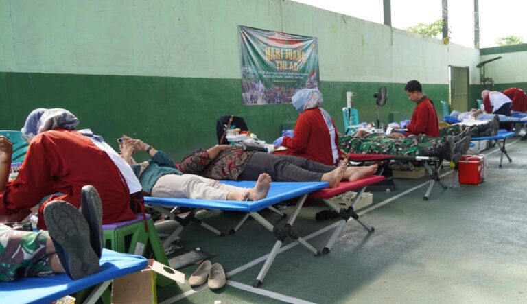 Sambut Hari Juang TNI AD, Kodim Bojonegoro Gelar Bhakti Kesehatan Gratis