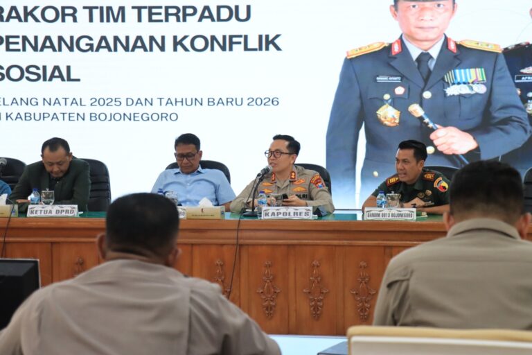 Kapolres Tegaskan Polres Bojonegoro Siap Amankan Natal dan Tahun Baru