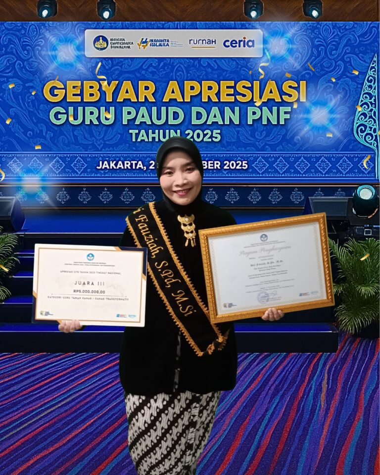 Alumnus MAPSI UNAIR Raih Juara III Apresiasi Guru TK Transformatif Nasional 2025
