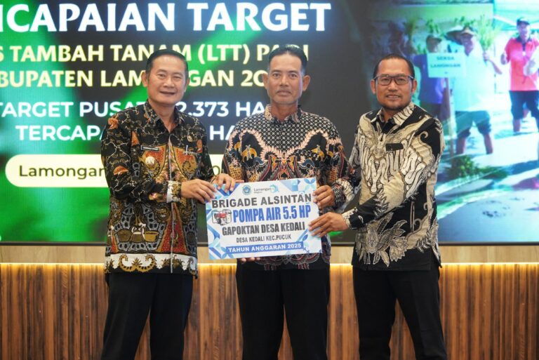 Dukung Swasembada Pangan Nasional, Lamongan Lampaui Target Luas Tambah Tanam Tahun 2025