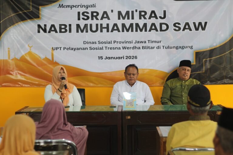 UPT PSTW Blitar Asrama Tulungagung Gelar Tasyakuran Isra Mi’raj Bersama Lansia