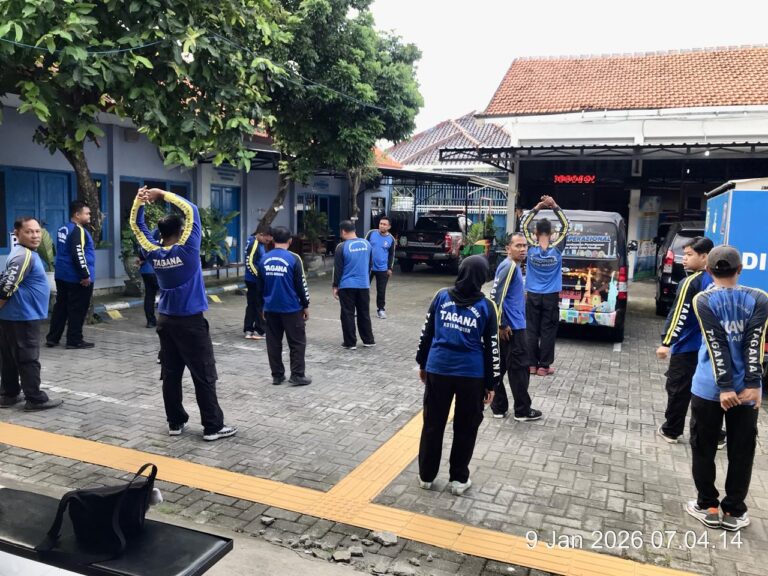 Jumat Sehat, Tagana Kota Madiun Jaga Kebugaran dan Kekompakan