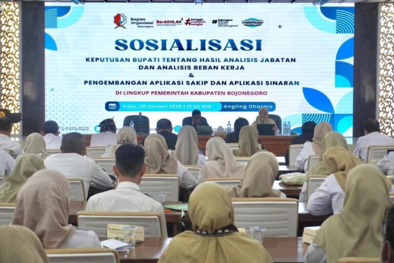 Pemkab Bojonegoro Gelar Sosialisasi Anjab ASN Dorong Peningkatan Kinerja Pemerintahan untuk Layanan Publik