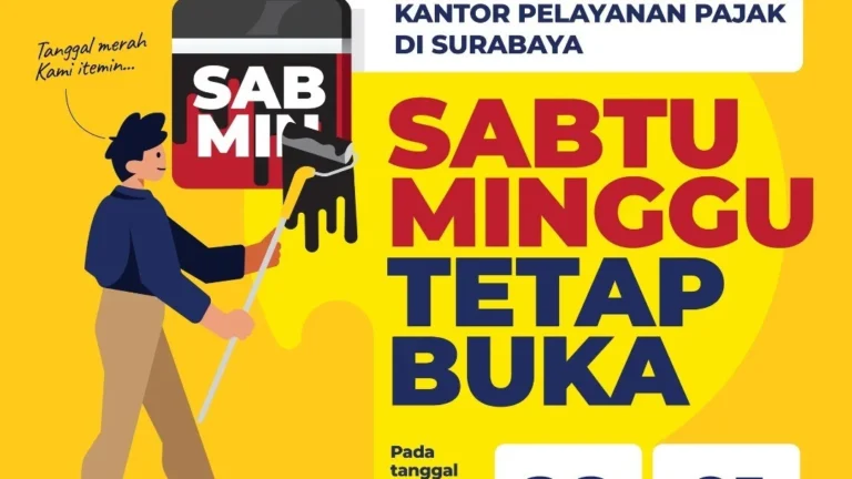 Kantor Pajak se-Surabaya Buka Layanan Sabtu dan Minggu