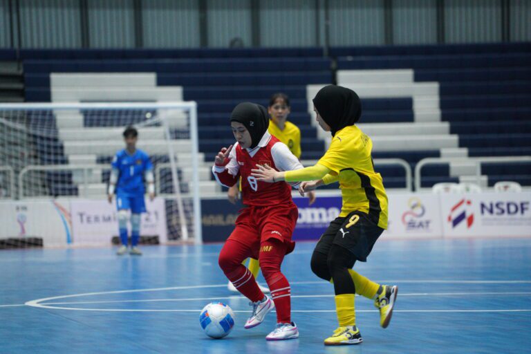Timnas Futsal Putri Indonesia Bermain Imbang 4-4 Lawan Malaysia