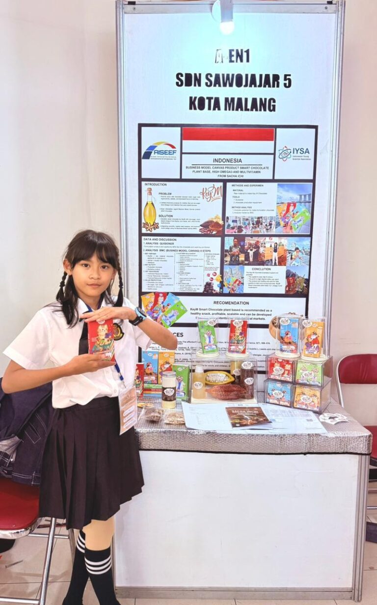 Siswa SDN Sawojajar 5 Malang Raih Emas AISEEF 2026 Lewat Inovasi Smart Chocolate