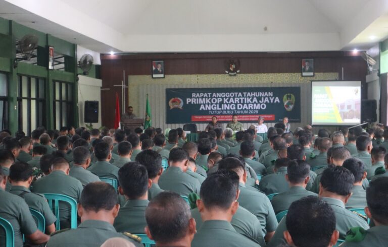 Primkop Kartika Jaya Angling Darmo Kodim Bojonegoro Gelar RAT Tutup Buku Tahun 2025