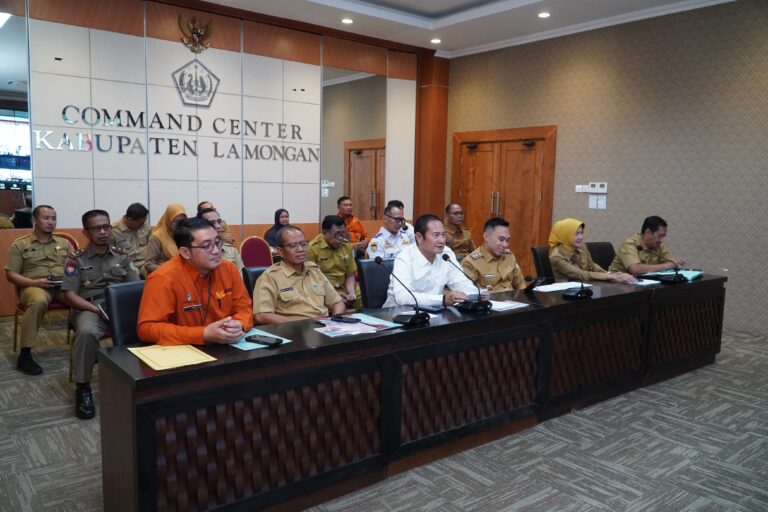 Pemkab Lamongan Koordinasikan Kesiapan Pelayanan Jelang Lebaran Hingga Penanganan Bencana Hidrometeorologi
