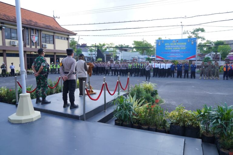 Polres Bojonegoro Gelar Apel Operasi Ketupat Semeru 2026, Siap Amankan Idul Fitri 1447 H