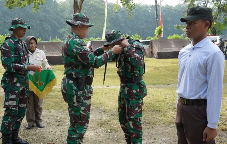 Perkemahan Korps Kadet Republik Indonesia di Dander Resmi Dibuka Dandim 0813 Bojonegoro