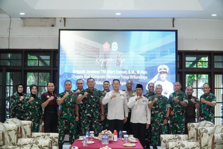 Terima Kunjungan Kerja Kaskogartap III/Surabaya, Pemkab Lamongan Berkomitmen Perkuat Sinergi Keamanan dan Pembangunan Daerah