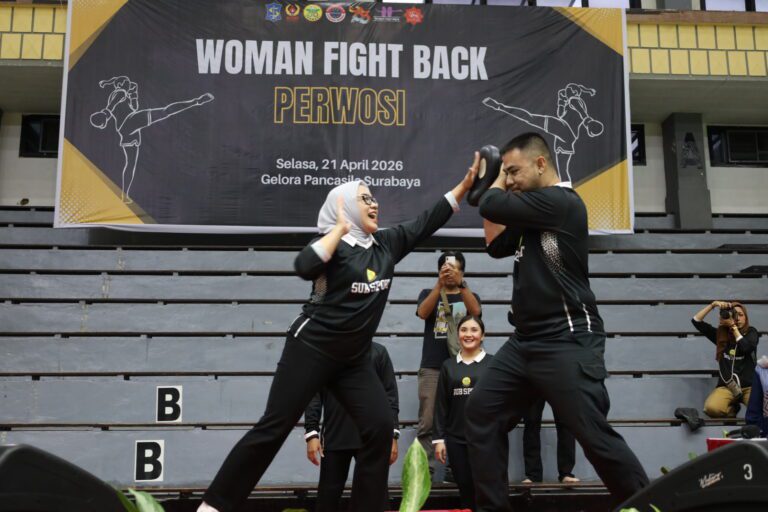 Cegah Kekerasan terhadap Perempuan, Perwosi dan Pemkot Surabaya Gandeng KONI Latih Bela Diri Krav Maga