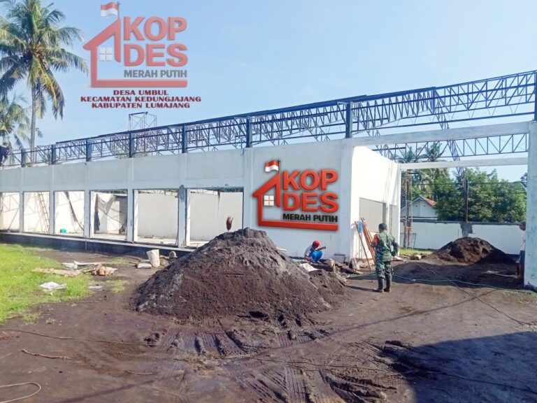 Capai 85 Persen, Pembangunan Gerai Kopdes Merah Putih di Umbul Segera Rampung