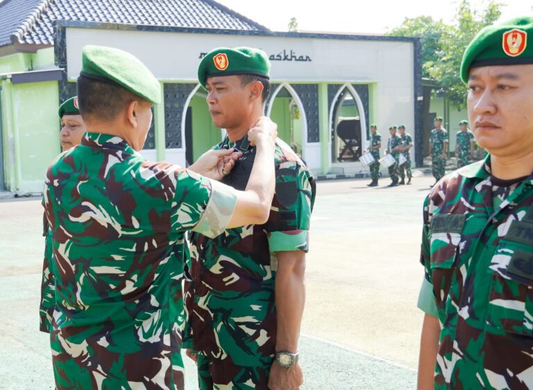 Periode 1 April 2026, 52 Prajurit Kodim Bojonegoro Naik Pangkat