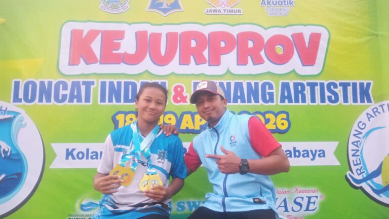 Kabupaten Mojokerto Juara Umum Kejurprov Loncat Indah 2026