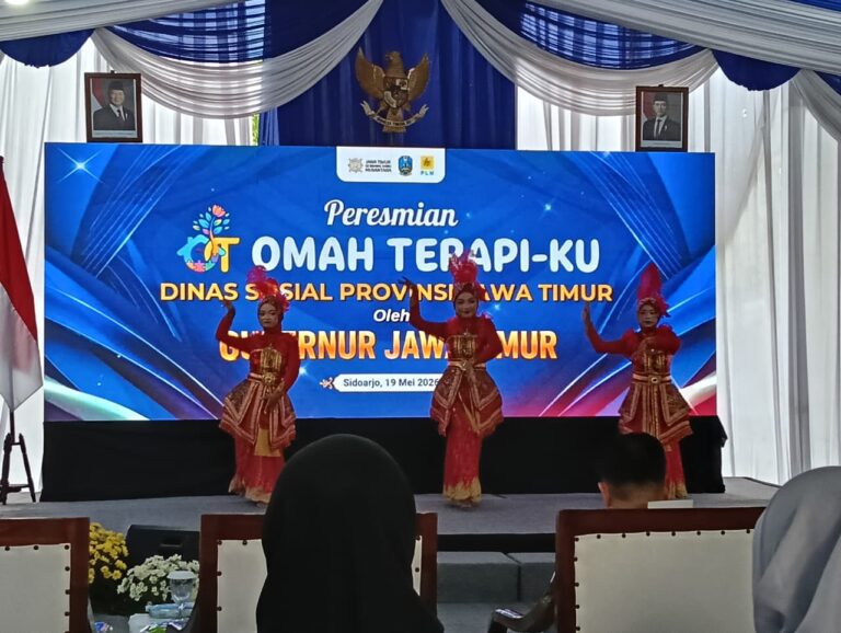 Penerima Manfaat UPT PPSAA Nganjuk Tampilkan Tari Tradisional pada Launching Omah Terapi-KU