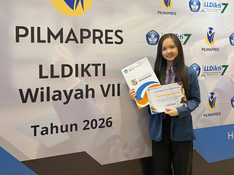 Mahasiswa FKG UNAIR Raih Penghargaan Perlindungan Anak di Pilmapres LLDIKTI