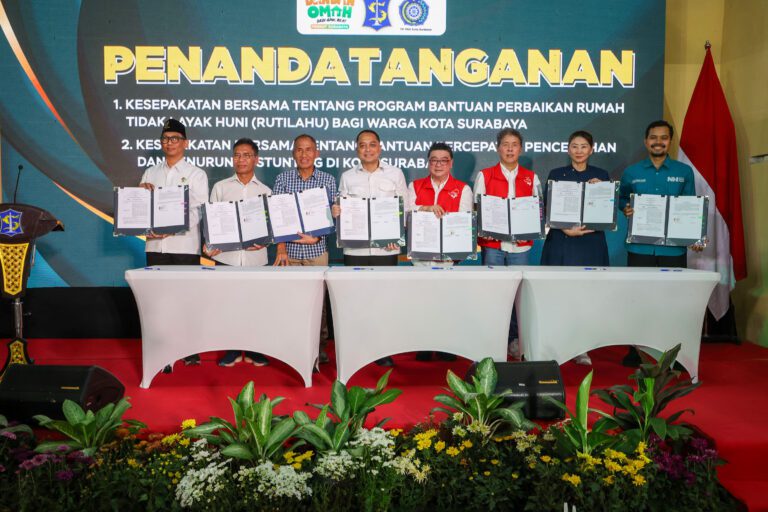 Wujudkan Kampung Pancasila, Wali Kota Eri Gandeng 6 Lembaga CSR Perbaiki Ribuan Rutilahu dan Tekan Stunting