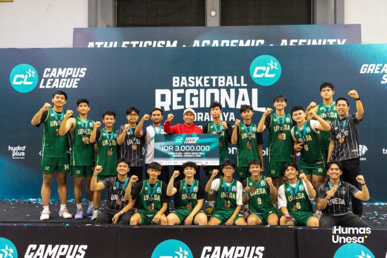 Basket Unesa Juara 3 dalam Basketball Competition League, Cetak Atlet dan Pelatih Muda Berprestasi