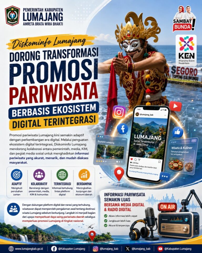 Diskominfo Lumajang Perkuat Promosi Pariwisata melalui Ekosistem Digital Terintegrasi