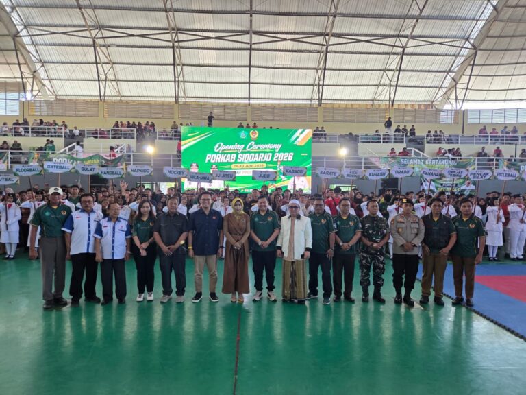 Porkab Sidoarjo 2026 Resmi Dibuka, 5.600 Atlet Bersaing di 52 Cabang Olahraga