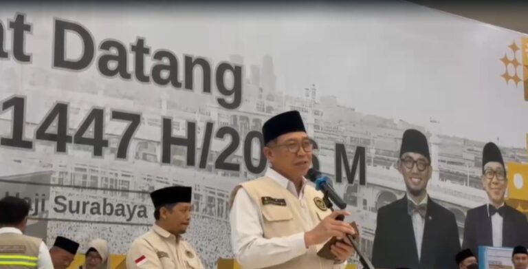Hari Ke-16 Pemulangan Haji 2026, Debarkasi Surabaya Terima Kepulangan 21.224 Jamaah dan Petugas hingga Kloter 56