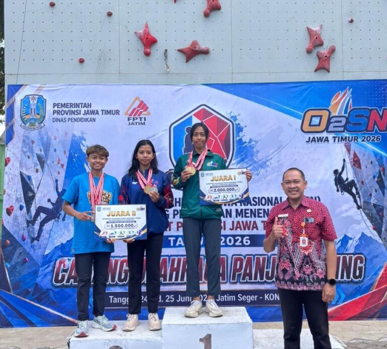 Dindik Jatim Kirim Dua Atlet Panjat Tebing Ikuti OSN Tingkat Nasional