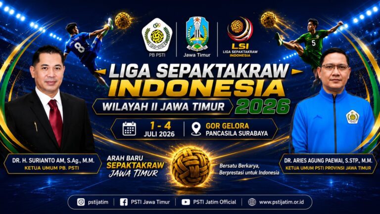 GOR Pancasila Surabaya Siap Jadi Arena Pembuka Liga Sepak Takraw Indonesia