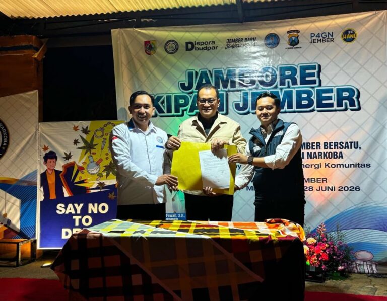 Pengurus KIPAN Jember Periode 2026–2028 Dikukuhkan, Perkuat Peran Pemuda dalam Pencegahan Penyalahgunaan Narkoba